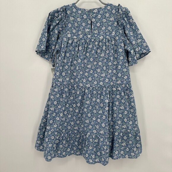 Hyacinth House by Tuckernuck Blue Floral Romy Tiered Mini Dress sz XS NWT - Picture 6 of 8